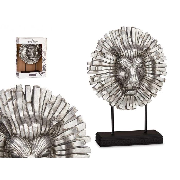 Cabeza de León con Base Plata Giftdecor 28x38.5x11.5 cm - Poliresina (4 Unidades) Cabeza de León con Base Plata Giftdecor 28x38.5x11.5 cm - Poliresina (4 Unidades)
