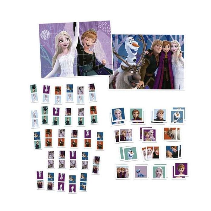Superpack 4 en 1 frozen (domino, puzzle 25, puzzle 50 e identiti) 1 Superpack 4 en 1 frozen (domino, puzzle 25, puzzle 50 e identiti) 1