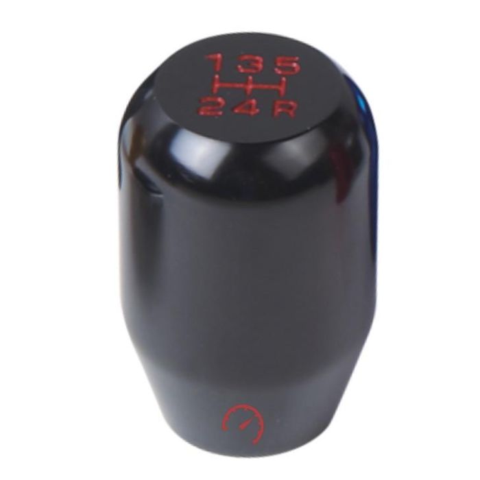 Occ Motorsport OCCPOM004 Pomo Palanca de Cambios Aluminio Negro 5 Marchas MT Universal con Signos Inversos Rojos y 3 Adaptadores Occ Motorsport OCCPOM004 Pomo Palanca de Cambios Aluminio Negro 5 Marchas MT Universal con Signos Inversos Rojos y 3 Adaptadores