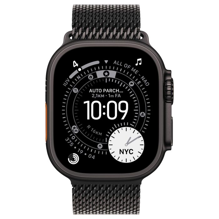 Apple Watch Ultra 3 Titanium Cellular 49mm Reloj Inteligente Negro con Correa Milanesa 1