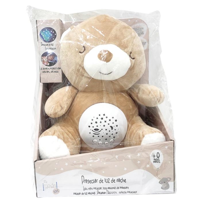 Tachan Oso Peluche Proyector Luz y Sonido, con Música Relajante, Luz Nocturna y Lavable para Bebés +0 Meses 2