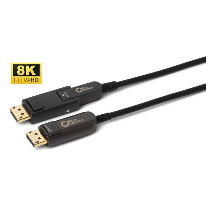 MicroConnect Premium Optic Fiber Mini DisplayPort 1.4 to DisplayPort Cable, 50m MicroConnect Premium Optic Fiber Mini DisplayPort 1.4 to DisplayPort Cable, 50m