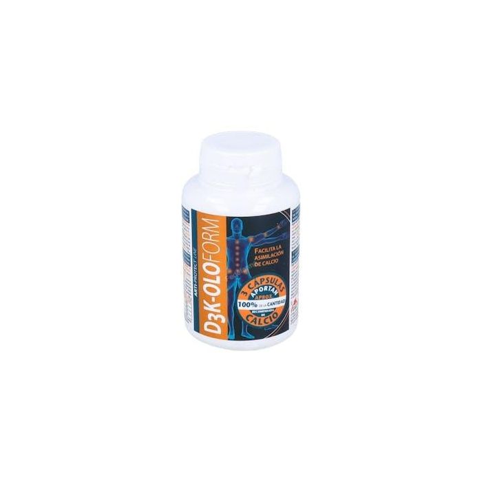 Oloform D3K INTERSA Calcio con Vitaminas D3 y K2 para Huesos 180 Cápsulas