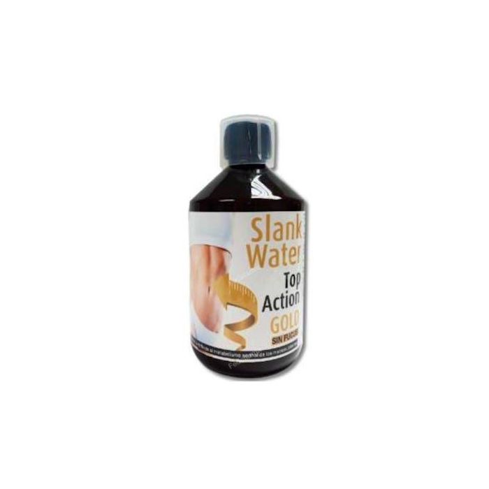 Slank Water Gold Sin Fucus 500Ml. Bebida Drenante con Polyporus umbellatus y Cactinea, Vitaminas y Minerales para 25 días