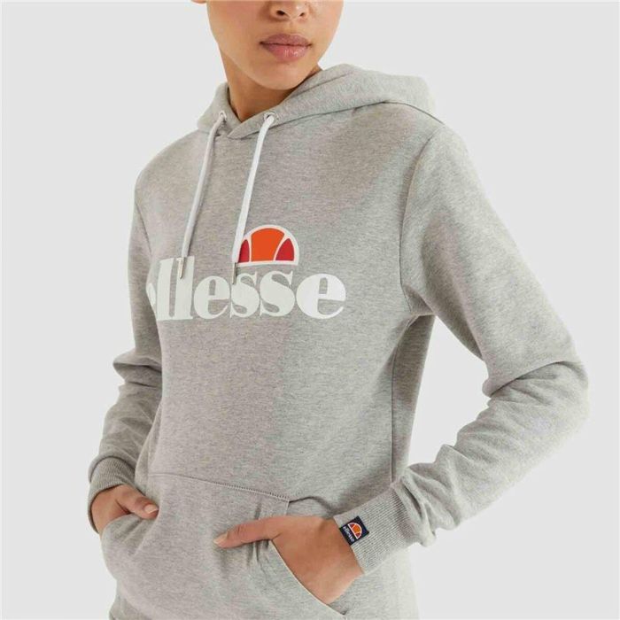 Sudadera con Capucha Mujer Ellesse Torices Gris claro 2 Sudadera con Capucha Mujer Ellesse Torices Gris claro 2