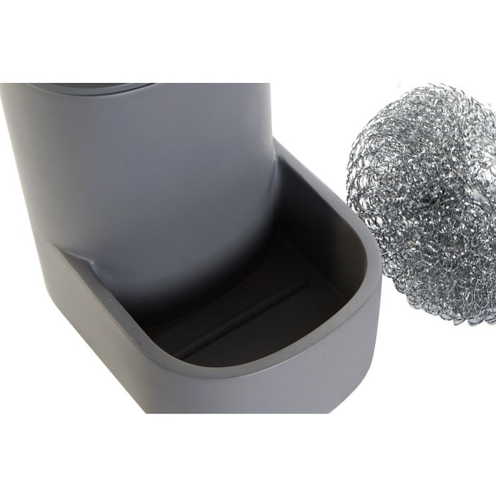 DKD Home Decor Dosificador de Resina Estilo Loft Negro y Gris, Pack Surtido de 4 Unidades, Medidas 12x15x9 cm 2