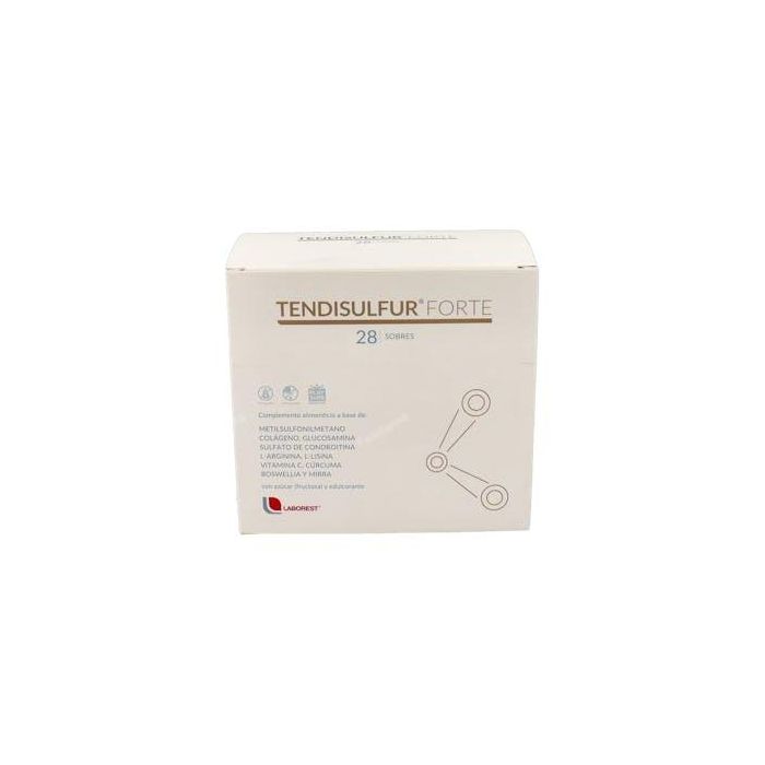 Tendisulfur Forte TENDISULFUR forte Sobres | Suplemento para Fisioterapia y Salud Tendones/Músculos | MSM, Colágeno | 28 Uds.