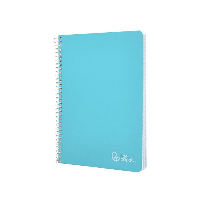 Cuaderno Espiral Liderpapel Din A5 Witty Tapa Dura 80H 90 gr Cuadro 4 mm Con Margen Color Azul 5 unidades 3