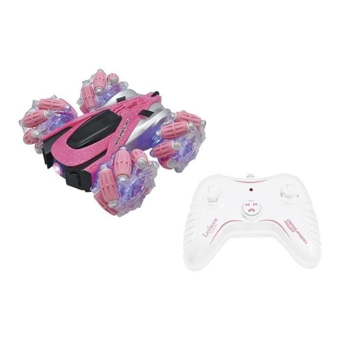 Crosslander 360+: coche todoterreno teledirigido rosa brillante, programable y recargable. Crosslander 360+: coche todoterreno teledirigido rosa brillante, programable y recargable.