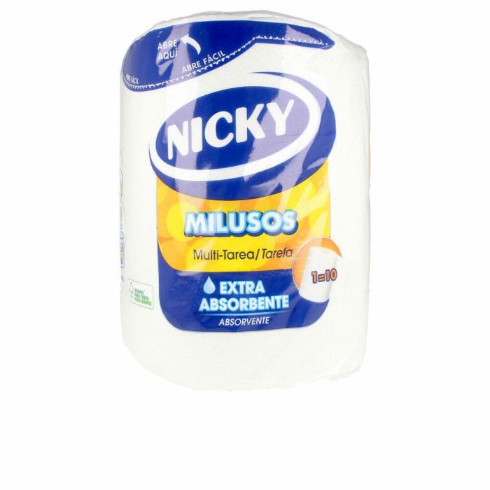 Nicky Multiusos Papel Extra Absorbente 1 = 10 Rollos