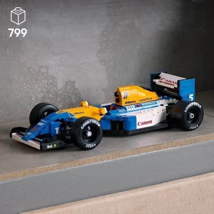 LEGO Icons 10353 Set de Construcción Coche de Carreras F1 Williams Racing FW14B Nigel Mansell Coleccionable para Adultos 1