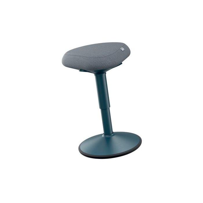 Taburete Leitz Active Ergo Con Asiento Confort Bajo Gris Oscuro