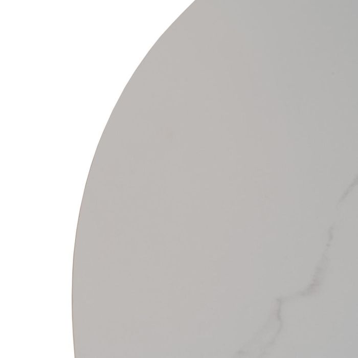 Mesa Extensible Blanco-Negro 120 X 120 X 75 cm