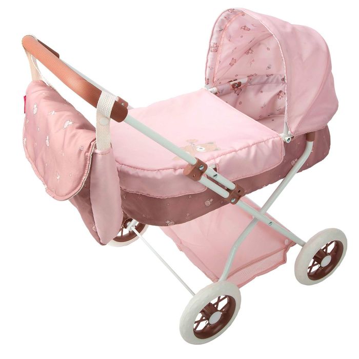 Muñecas Arias Coche de Muñeca Oso con Bolso para Niñas - Altura Manillar 55 cm, Medidas 37x56x56 cm - Edad Recomendada 3+ Años 1