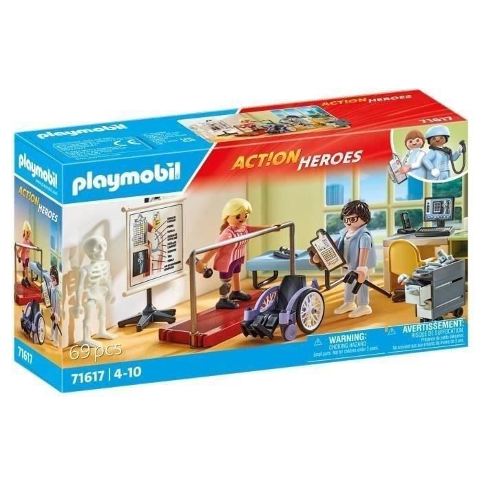 Playmobil 71617 Ortopedia Action Heroes - Set Ortopedista con Paciente, Prótesis y Ayudas para Caminar +4 Años 0 Playmobil 71617 Ortopedia Action Heroes - Set Ortopedista con Paciente, Prótesis y Ayudas para Caminar +4 Años 0