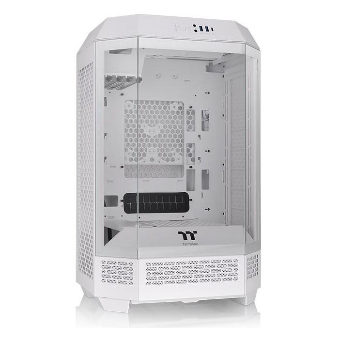 Thermaltake The Tower 300 Micro Torre PC Blanco con 2 Ventiladores de 140mm Preinstalados, Soporte para Discos Duros 2.5 y 3.5 pulgadas 2