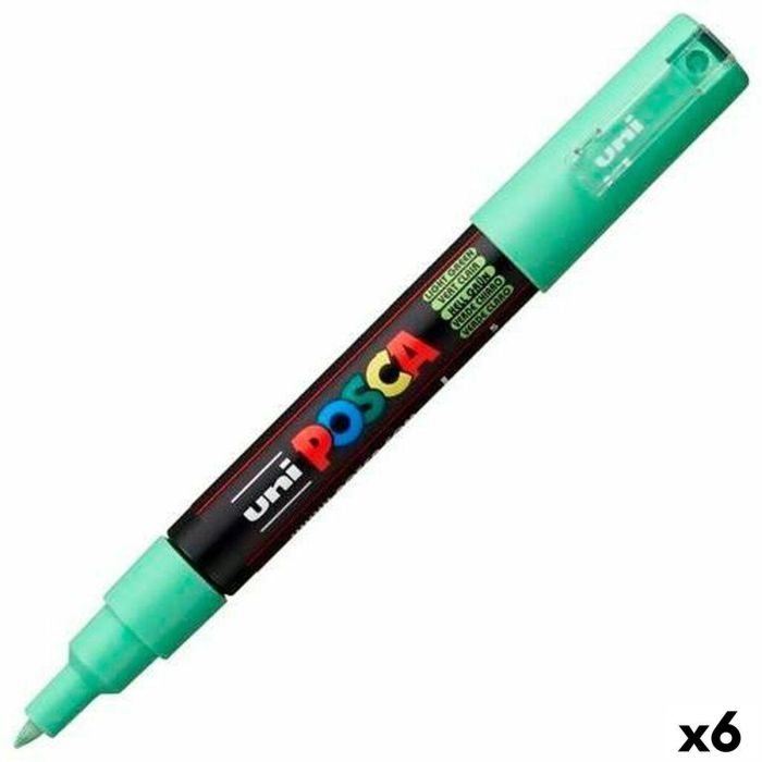 Rotulador POSCA PC-1M Verde Claro (6 Unidades) Rotulador POSCA PC-1M Verde Claro (6 Unidades)