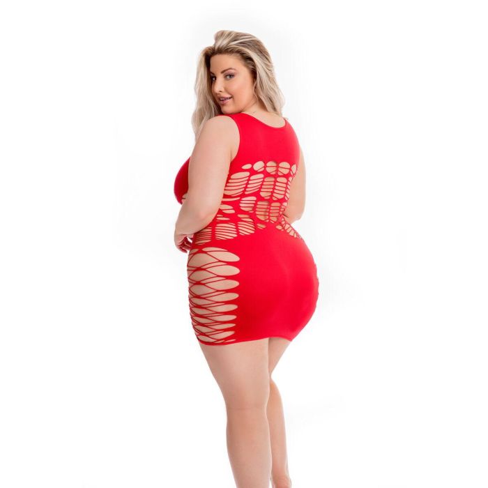 Vestido Pink Lipstick Rojo (Queen size) 1 Vestido Pink Lipstick Rojo (Queen size) 1