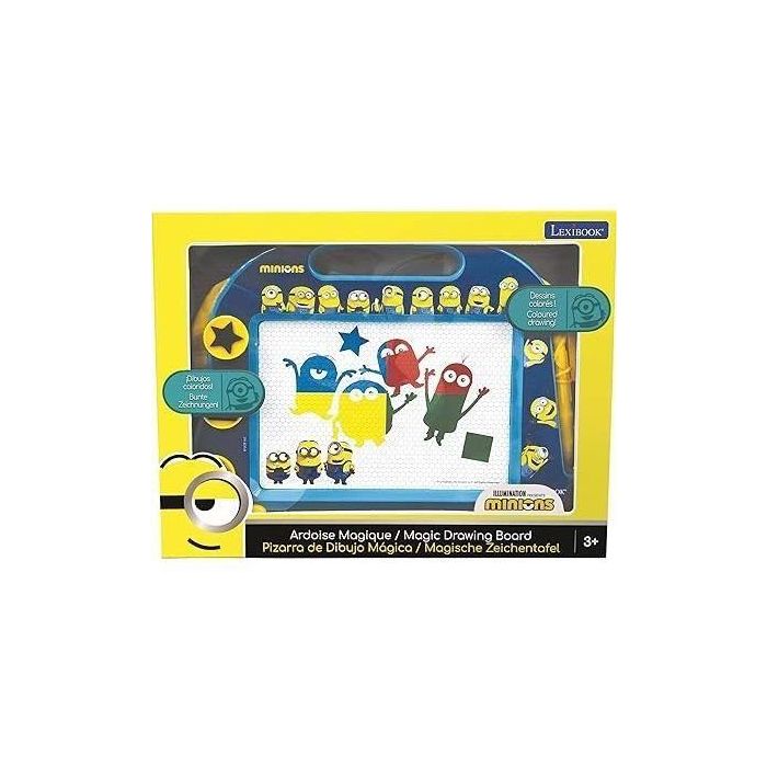 Lexibook LEX3380743082783 Pizarra Mágica Minions Formato A5 con accesorios magnéticos 5