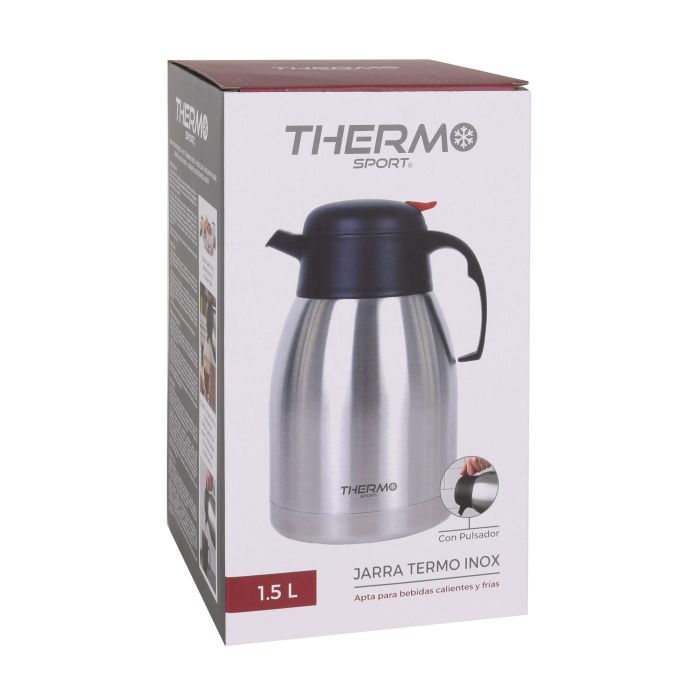 Jarra Termo Inox 1.5 Lt con Pulsador Thermosport (6 Unidades) 3 Jarra Termo Inox 1.5 Lt con Pulsador Thermosport (6 Unidades) 3