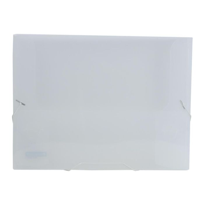 Carpeta Liderpapel Portadocumentos Gomas 36934 Polipropileno Din A4 Transparente Translucido Lomo 25 mm 1