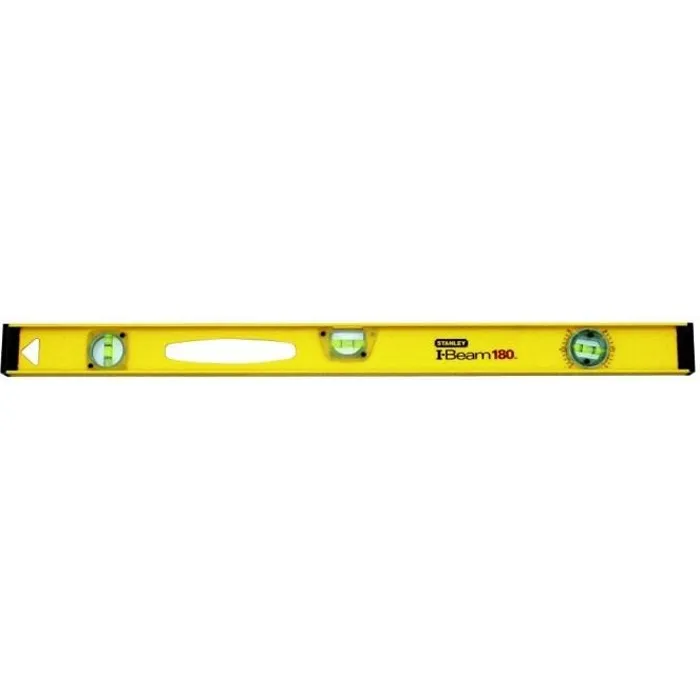 Stanley Nivel I-Beam 180 80cm Estructura T Precisión +/- 1.5 mm/m 3 Viales Reversibles Horizontal Vertical Pendiente Orientable Stanley Nivel I-Beam 180 80cm Estructura T Precisión +/- 1.5 mm/m 3 Viales Reversibles Horizontal Vertical Pendiente Orientable
