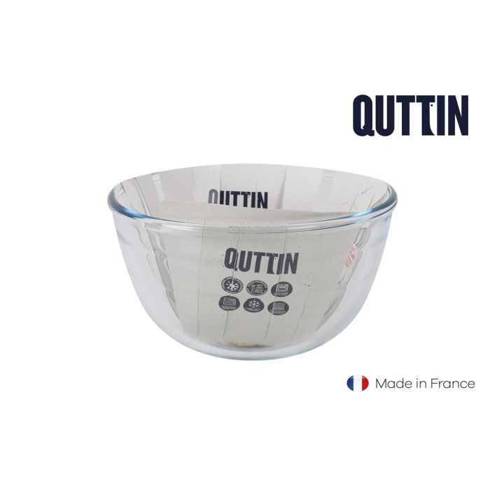 Quttin Bol Mezclador de Vidrio Ø17 cm - 1.1L (12 Unidades) 0 Quttin Bol Mezclador de Vidrio Ø17 cm - 1.1L (12 Unidades) 0