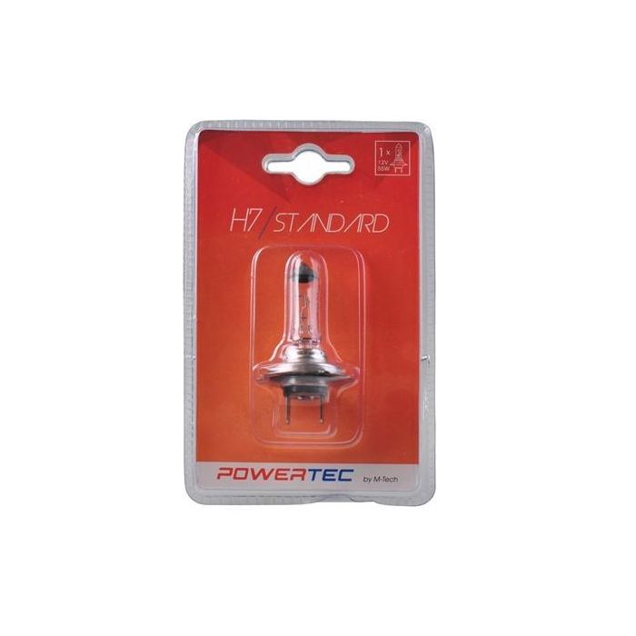 M-Tech Powertec Standard H7 12V 55W PTZ7-01B Bombilla Halógena Clara para Coche 0 M-Tech Powertec Standard H7 12V 55W PTZ7-01B Bombilla Halógena Clara para Coche 0