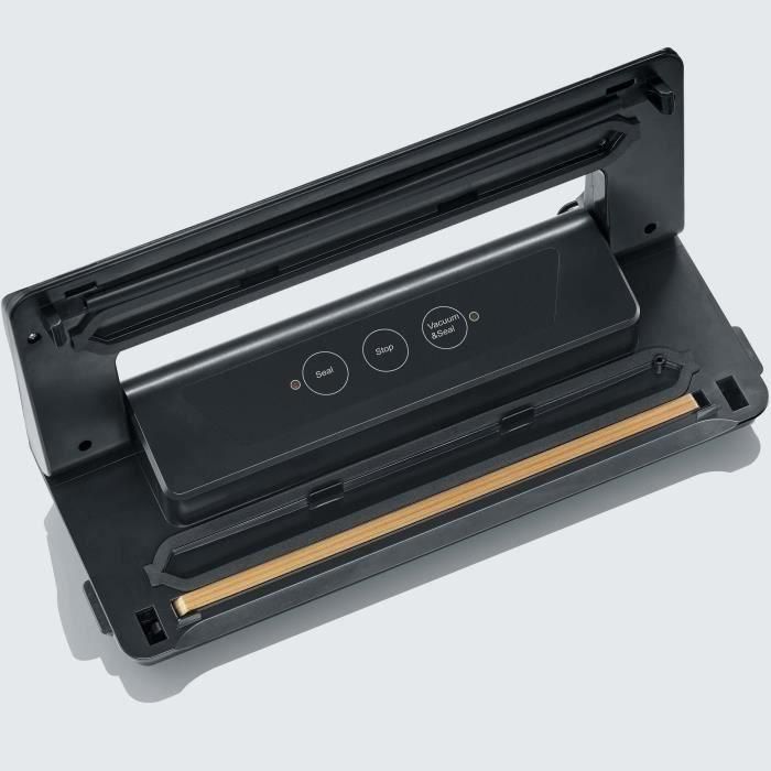 Severin FS3610 Sellador al vacío compacto automático FoodSave OneTouch | Mantiene alimentos frescos hasta 8x más | 110W | Negro 1