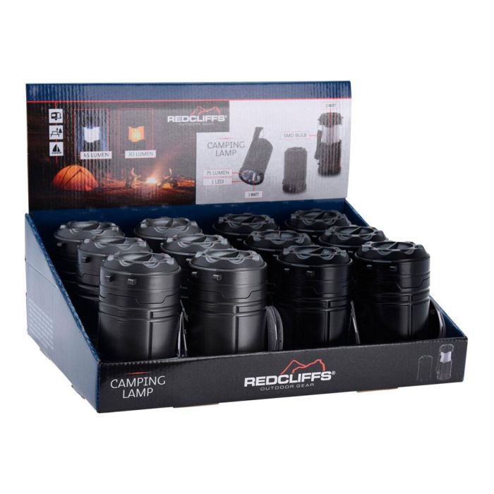 Redcliffs Farol LED de Camping Doble Función, Luz Blanca y Llama, 2 Modos, Plegable, Ø90 x 145 mm 1 Redcliffs Farol LED de Camping Doble Función, Luz Blanca y Llama, 2 Modos, Plegable, Ø90 x 145 mm 1
