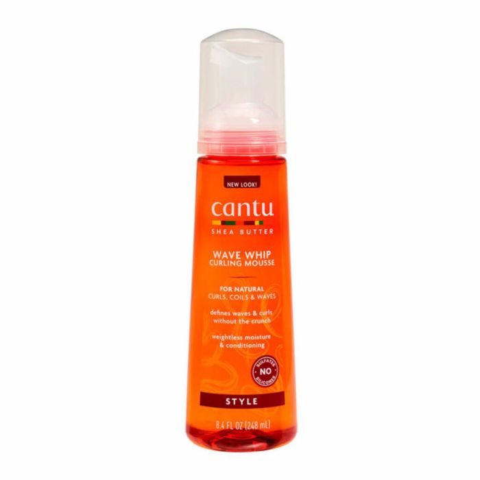 Cantu Shea Butter Wave Whip Curling Mousse para el Cabello Natural, 248 ml / 8.4 Oz - Define Rizos y Ondas Sin Frizz