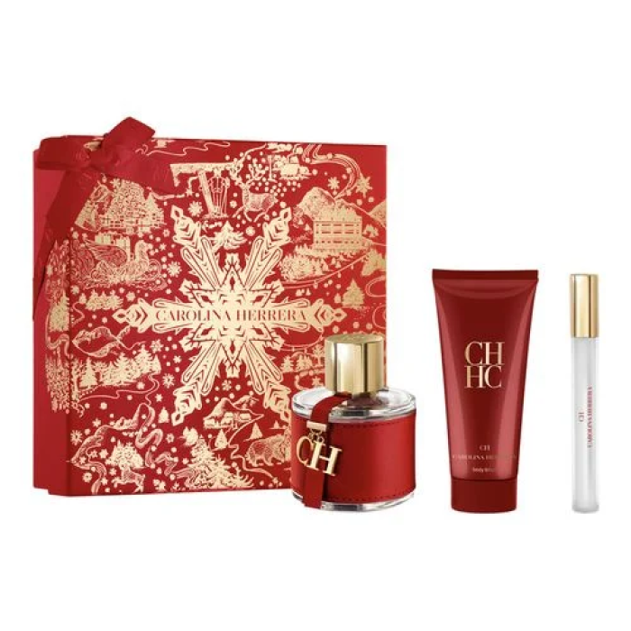 C.Herrera, Ch Edt 100 mL + Body 100 mL + Mini Vaporizador C.Herrera, Ch Edt 100 mL + Body 100 mL + Mini Vaporizador