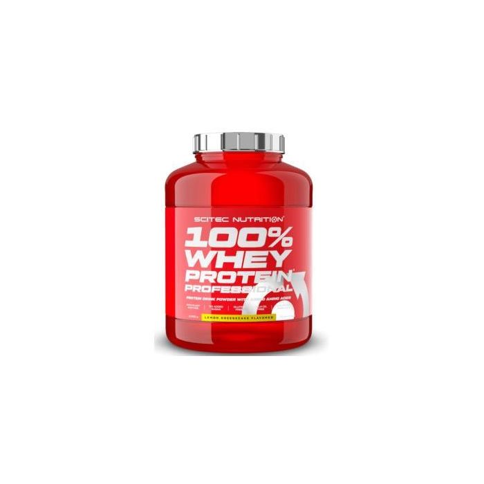 SCITEC NUTRITION 100% Whey Protein Professional 2350G Sabor Limón-Tarta de Queso, Aumenta Masa Muscular y Huesos