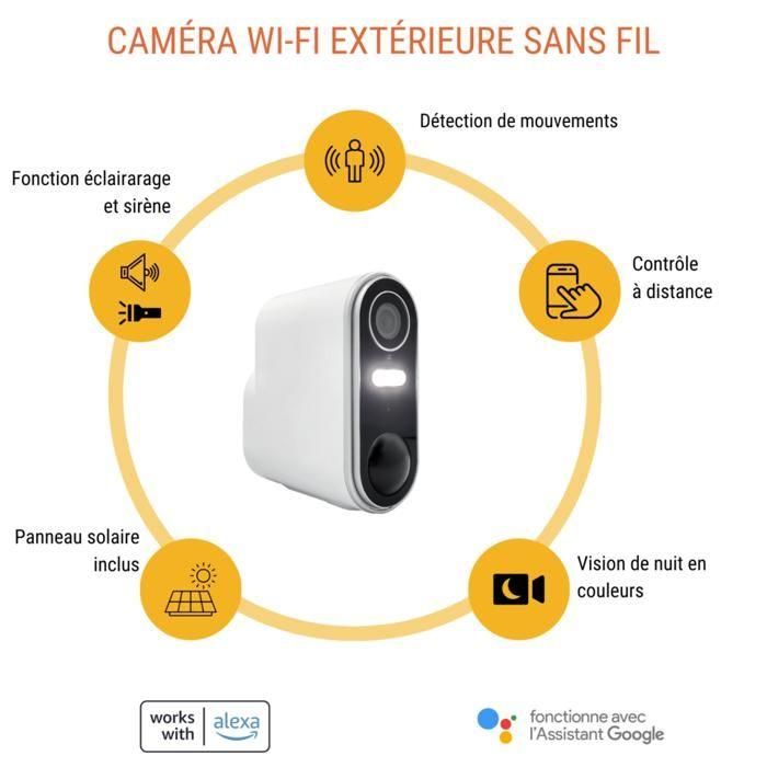 Cámara de vigilancia exterior inalámbrica con panel solar Konyks Camini Air 2 Solar 1