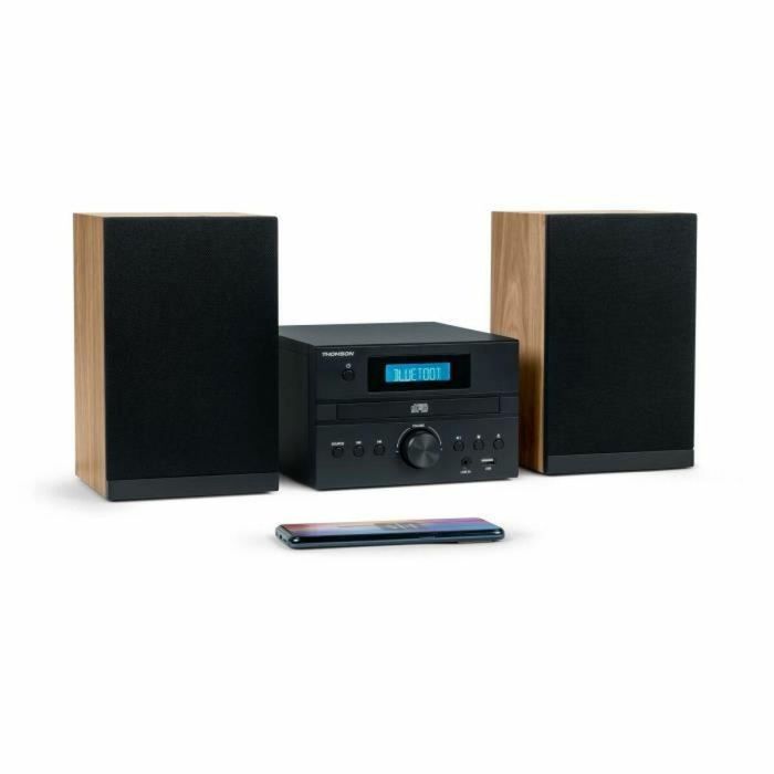 Thomson THO3499550389999 Microcadena Bluetooth, Radio CD MP3 USB DAB, Madera y Negro 3 Thomson THO3499550389999 Microcadena Bluetooth, Radio CD MP3 USB DAB, Madera y Negro 3