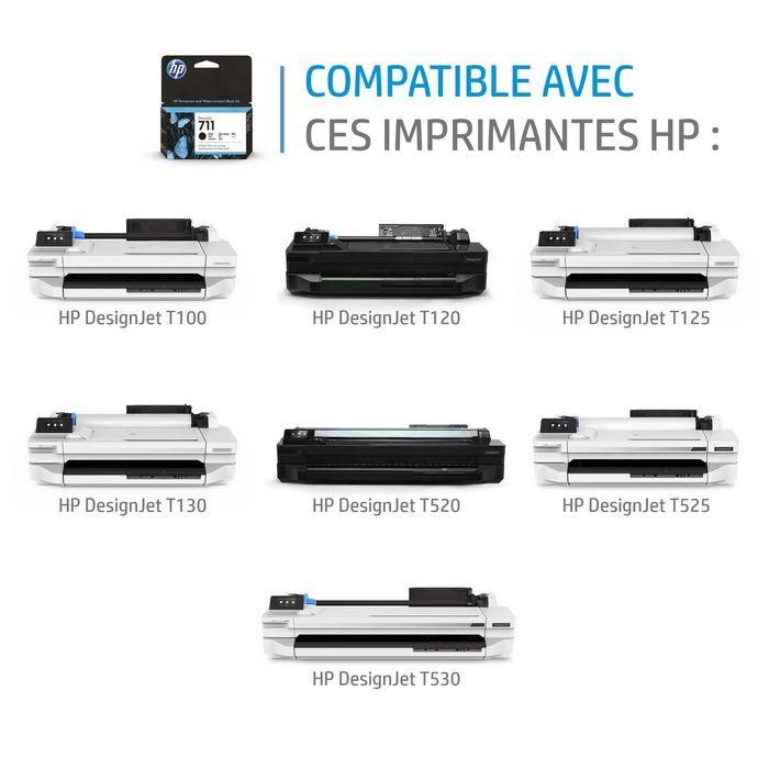 HP DesignJet T120/T520 Cabezal/Tintas Nº711 2
