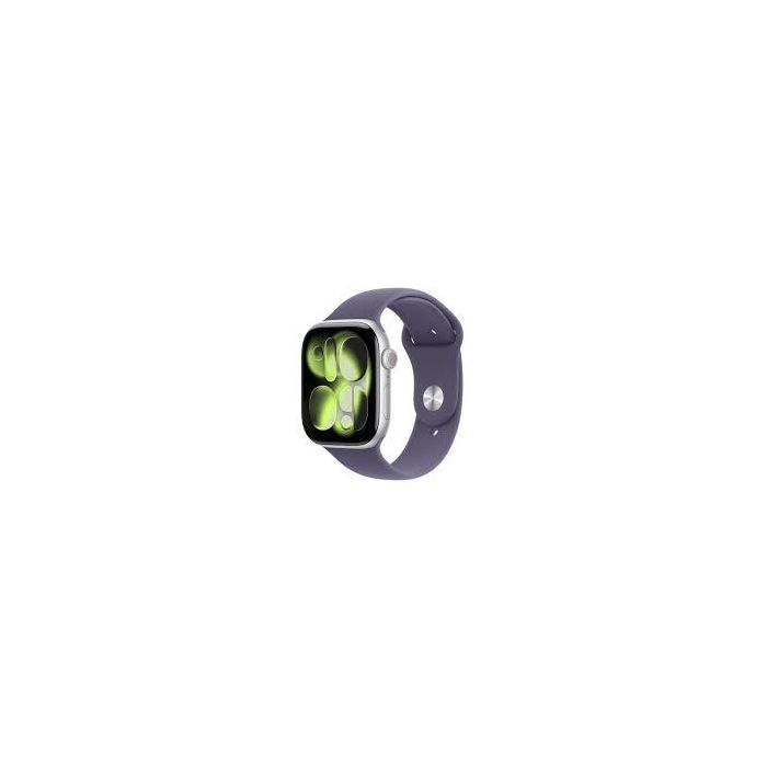 Apple MEV94WF/A Watch Series 11 GPS 46mm Silver Aluminium Case with Purple Fog Sport Band S/M
