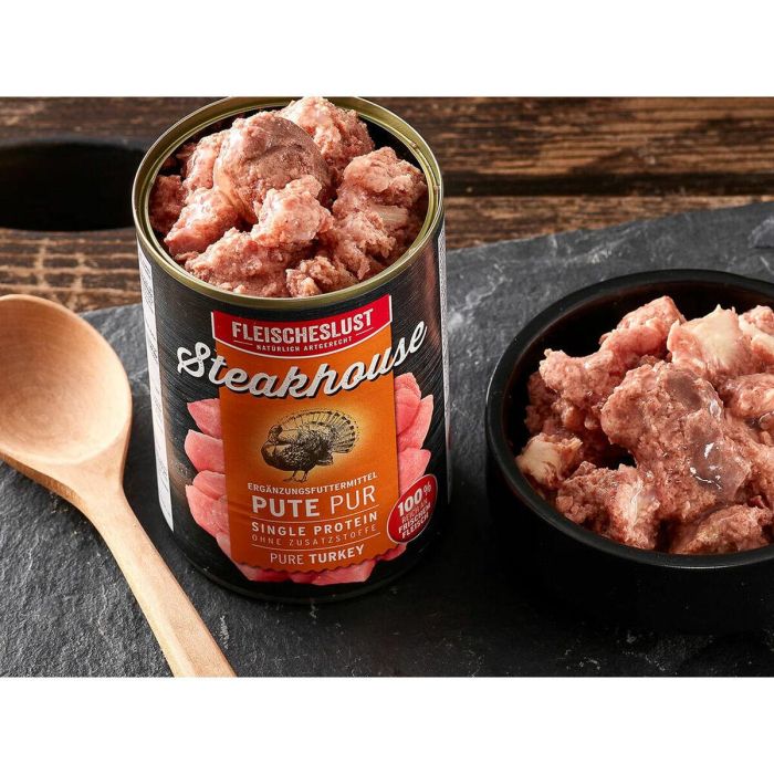 Comida húmeda Fleischeslust Pure 400 gr Pavo 4