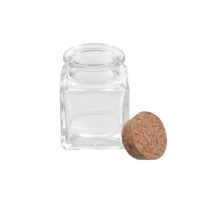 Tarrito de vidrio con tapón de corcho 50 ml - La Mediterranea (36 Unidades) 9 Tarrito de vidrio con tapón de corcho 50 ml - La Mediterranea (36 Unidades) 9