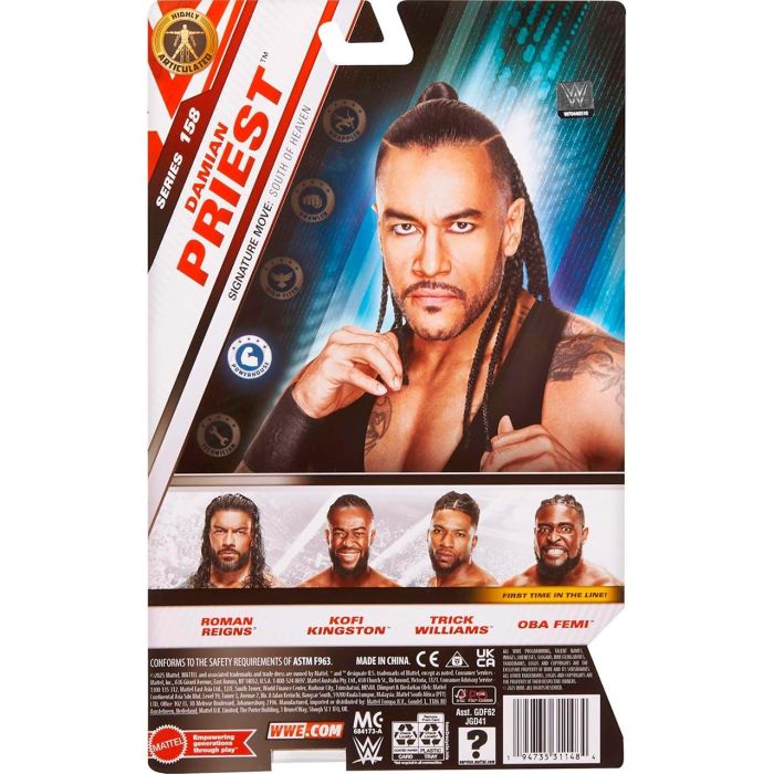 Mattel WWE Main Event Series Figura de Acción Damian Priest JDG41 5 Mattel WWE Main Event Series Figura de Acción Damian Priest JDG41 5