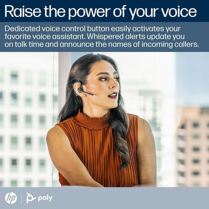 Poly Voyager 5200 BT700 Auricular Bluetooth USB-A con Dongle, Cancelación Ruido, Certificado Microsoft Teams para Oficina y UC 4 Poly Voyager 5200 BT700 Auricular Bluetooth USB-A con Dongle, Cancelación Ruido, Certificado Microsoft Teams para Oficina y UC 4