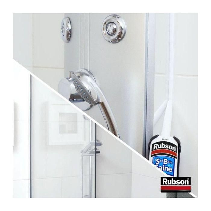 Rubson 2690812 Sellador Sanitario Antimoho Blanco 280ml para Baño Saludable 2