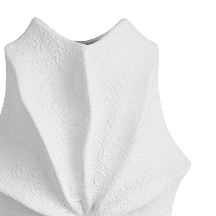 Jarrón Blanco Barro Decoración 24 X 14 X 45 cm