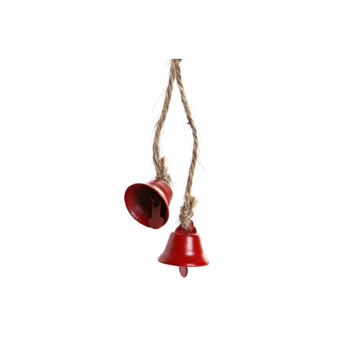 Decoracion Colgante Navidad Tradicional DKD Home Decor Blanco Rojo 0.5 x 23 x 9 cm (24 Unidades) 2