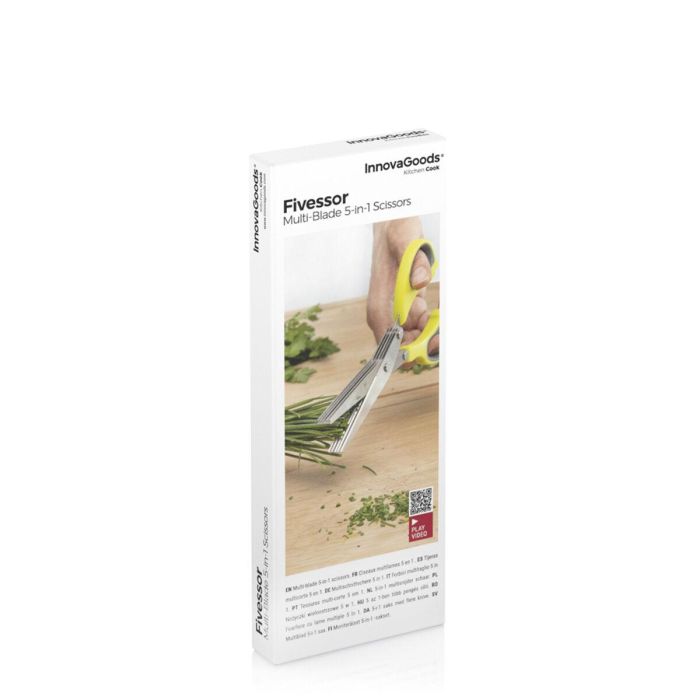 Tijeras de Cocina Multicorte 5 en 1 Fivessor InnovaGoods 1 Tijeras de Cocina Multicorte 5 en 1 Fivessor InnovaGoods 1