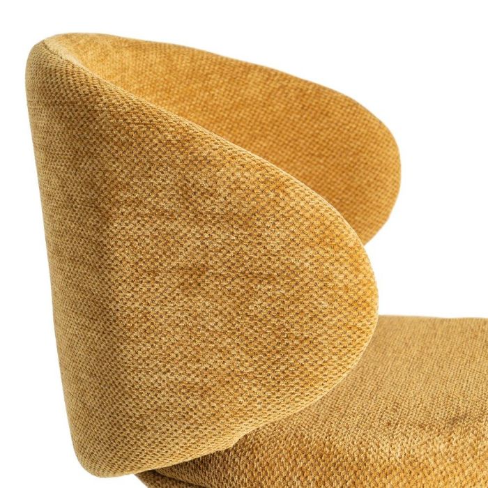 Silla Mostaza Tejido-Metal Salón 57 X 53 X 75 cm