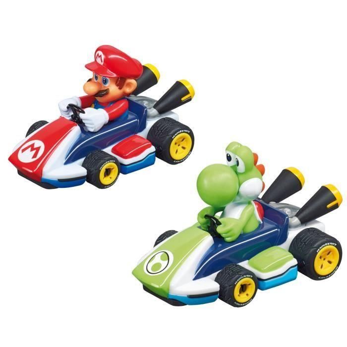 Pista carrera nintendo mario kart, incluye 2 coches (mario y yoshi) 2,4 metros 2