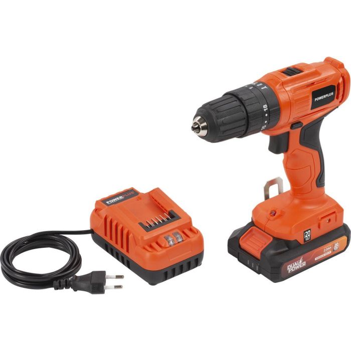 Dual Power POWDPO1110 Taladro de impacto inalámbrico 3 en 1 20V con batería y cargador 3