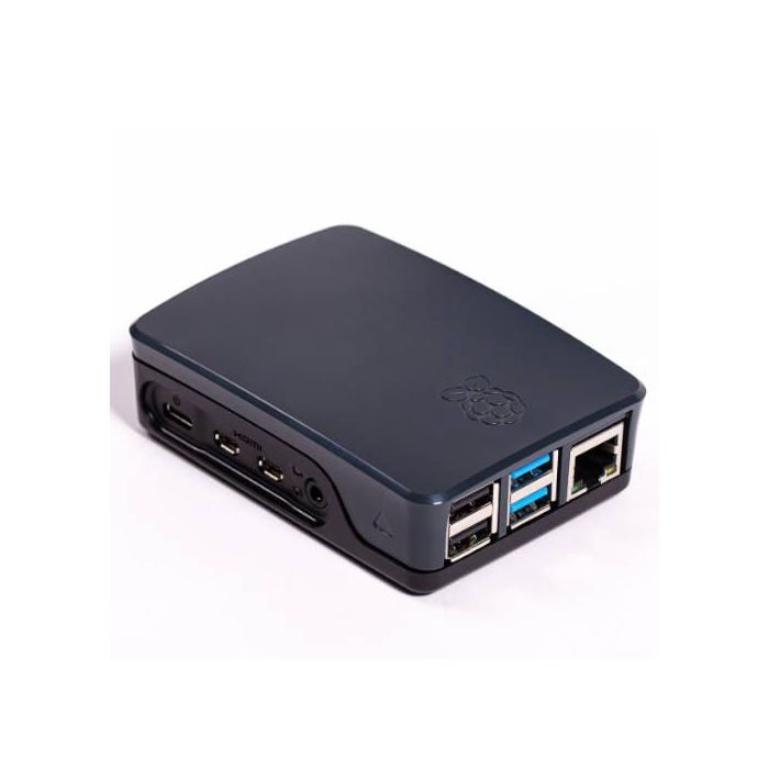 Caja para Raspberry Oficial Pi 4, Negro/Gris Raspberry