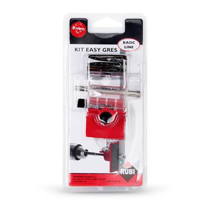 Rubi R4928 Kit Broca Diamante Easygres Ø 8mm para Gres, Porcelánico, Granito, Mármol, Vidrio. Corte Húmedo con Guía y Centrador 2 Rubi R4928 Kit Broca Diamante Easygres Ø 8mm para Gres, Porcelánico, Granito, Mármol, Vidrio. Corte Húmedo con Guía y Centrador 2
